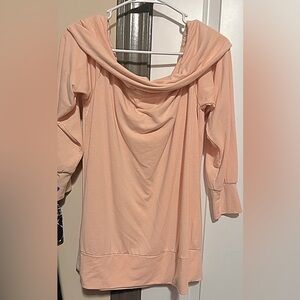 Lauren Conrad Pink Cowl Neck Sweatshirt
